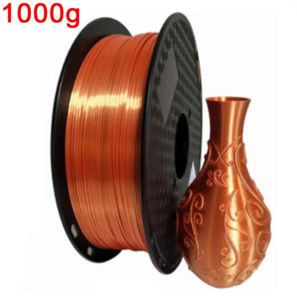 Silk Filament PLA 1.75mm 1kg/500g/250g 3D Printer Filament For Printing Toys Shiny Smooth PLA+ Gold Silver Red Blue High Speed