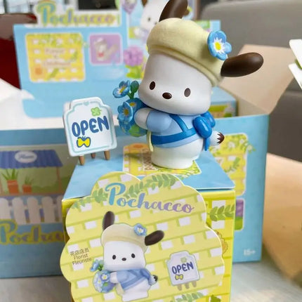 High-Quality Version Sanrio Cartoon Pochacco Flower And Teenager Series Trendy Toy Blind Box Cute Girl Gift Car Ornament Toys