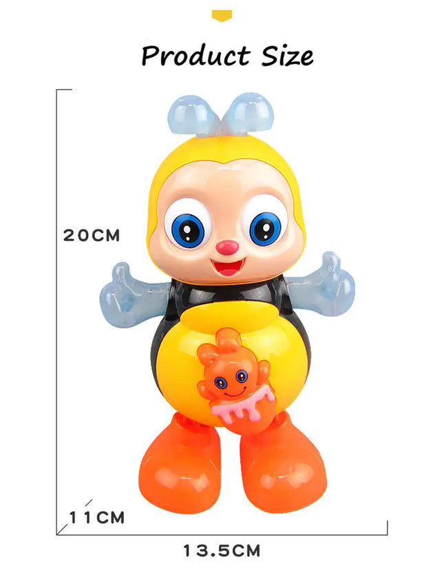 Kawaii Dancing Bee Toys Musical Interactive Bees With Lights And Music Educational Cartoon Toys For Adults Music Toy Gifts