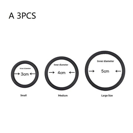 New 1/3/4/6/7/9Pcs Adjustable Silicone Penis Rings Set For Male Cockring Ejaculation Delay Sex Toy For Couples Adult Fun Options
