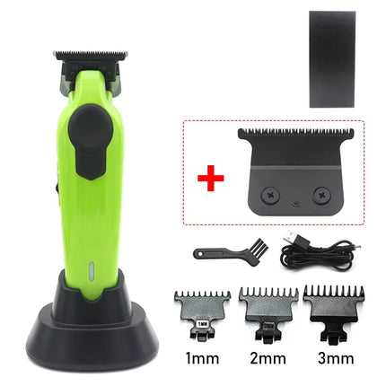 Professional Hair Trimmer Barber Carving Gradient Finish Machine Electric Clipper with Charger Stand Hair Cutting Machine