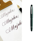 P136 Retro Green / Flex Nib (Silver)