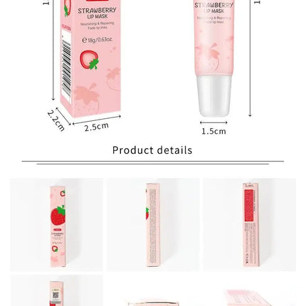 LAIKOU Strawberry Lip Balm  Moisturizing Refreshing Non-sticky Anti-Cracked Lip Mask Lips Care 18g