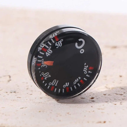 Practical Mini Circular Thermometer Plastic Waterproof Dial Thermometer 20mm Scale Measurement High Accuracy Thermometer Office