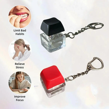 Electric Shock Prank Button Toy that plays tricks on people by pressing buttons Realistic Touch Keychain Pendant Stress Relief