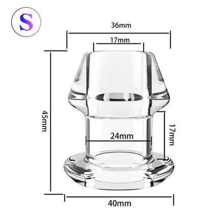 Anal Plug Dilator Hollow Butt Plugs Tunnel Cleaning Expansion Masturbator Shower Enema Prostate Massager Intimate Goods