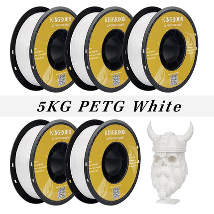 KINGROON 5KG PLA TPU PETG Filament Mix color 1.75mm 3D Printer Plastic No Bubble Spool 3D Printing Materials Wholesales