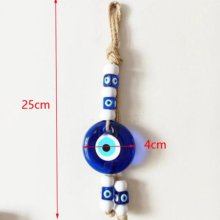 Evil Eye Wall Hanging Nazar House Protection Macrame Decor Rearview Mirror Pendant Lucky Eye Glass Evil Eye Gifts Turkish Eyes