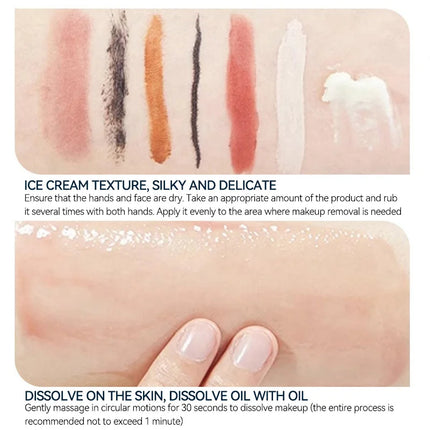 Forcolour Oat Gentle Makeup Remover Cleansing Balm for All Skin Types Refreshing Moisturizing Deep Cleansing Makeup Remover