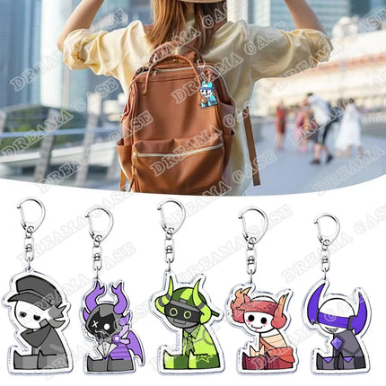Popular Video Games Keychain Accessories Bag Charms Medkit Subspace Valk Meme Keychains Keyrings Jewelry Fans Game Gamer Gift