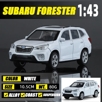 2025 1/43 Scale Subaru Forester WRX STI Sports Cars Alloy Diecast Metal Classic Model Toy Kid Exquisite Gift Collection Decorati