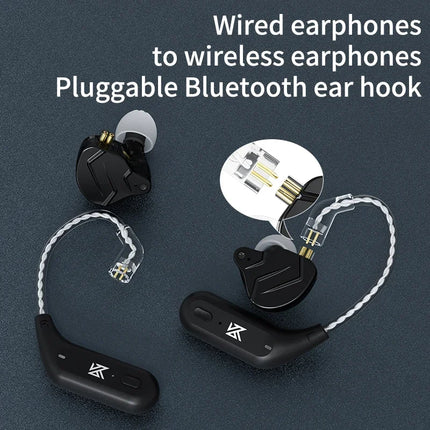 KZ AZ09 HD Bluetooth Ear Hook Headset Cable HIFI Wireless Upgrade Wire With Charging Case KZ ZSTX ZSX DQ6 ZS10 PRO ZAS