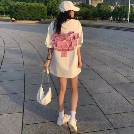 Graphic Essentials with Letter Prints Aesthetic Crewneck Female Streetwear Sweatshirt Pullover Korean Fashion Punk Tops Vintage