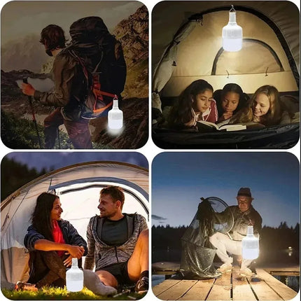 Outdoor USB Rechargeable LED Lamp Bulbs High Brightness Emergency Light Hook Up Camping Fishing Portable Lantern Night Lights