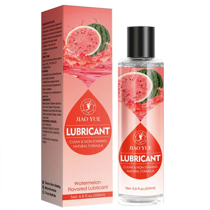 Water-Based Strawberry Flavored Lubricant, Personal Lube for Men, Women and Couples, Made Without Added Sugar, 200ml