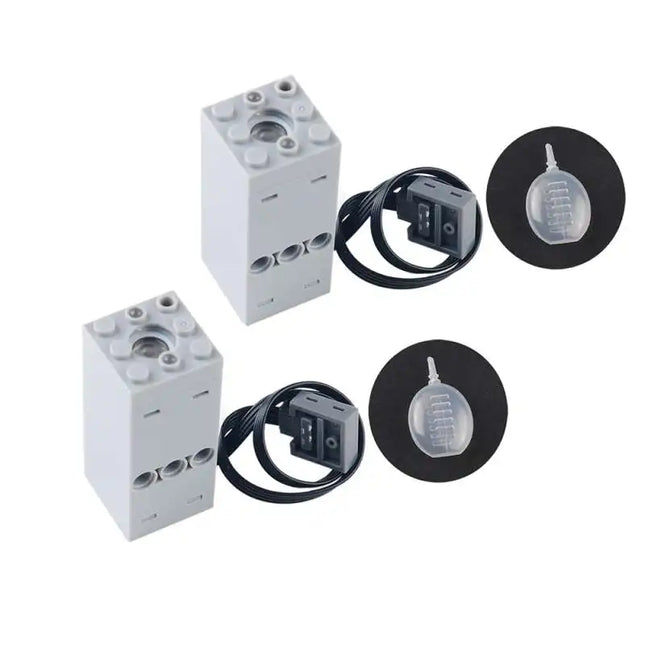 DIY Building Blocks Technical Motor Sprayer Electric Exhaust Modified Motor For High-Tech Train Car Parts Compatible with Legoed