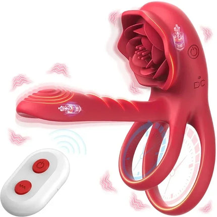Powerful Cockring Vibrator Clitoris Stimulation Delay Ejaculation Remote Control Cock Ring Penis Ring Adults Sex Toy for Couple