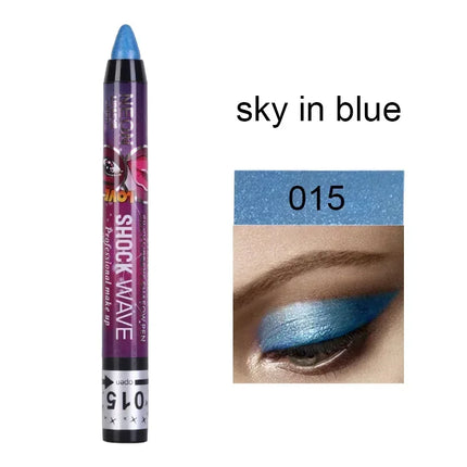 36 Color Eye Shadow Pen Waterproof 2 In 1 Not Smudge Eye Shadow Stick Lip Makeup Pen Glitter Shimmer Long-lasting Eye Shadow Pen