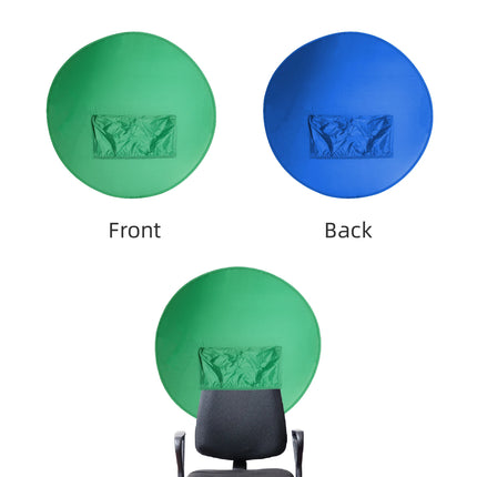 RF08 Game Live Chromakey 2in1 Photography Studio Chair backrest Single-Double Sided Backdrop Background Cloth Green Blue Screen
