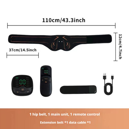 EMS Hip & Butt Toning Device - Professional Glute Lift Massager for Women Fitness Training and Body Contouring at Home