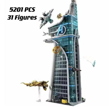 2026 5201 Pieces of movie tower hero assembly building architect creative building blocks bricks Christmas toys birthday gifts