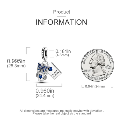 Charm Silver 925 Beads Blue Series Fit Bracelet Charms DIY Original Fashion  Pendants For Jewelry Maing
