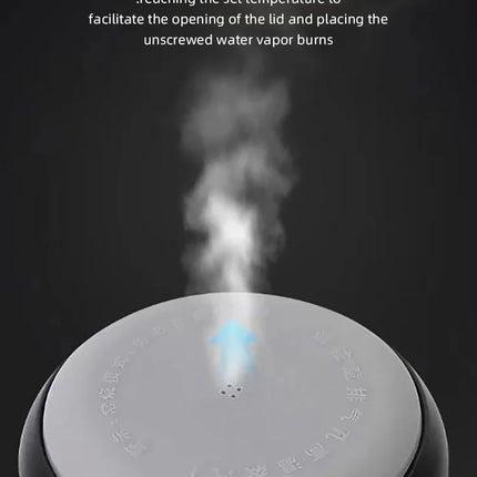 Electric kettle 12V 24V portable car heating cup 500 ml travel heating smart stainless steel insulation artifact OLED display