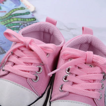 0-18months Unisex Baby Sneakers Anti-Slip Soft Flat cute Sole Prewalker Shoes for Baby boys girls