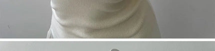 Korean Sle Knitted Vest Women's Base Layer Tank Top Svel f High Collar Spring Autumn Winter Inner And Outer Wear