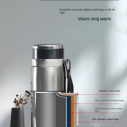 1L Thermal Water Bottle Keep Cold and Hot Water Bottle Thermos for Water Tea Coffee Vacuum Flasks Stainless Steel Thermos Bottle