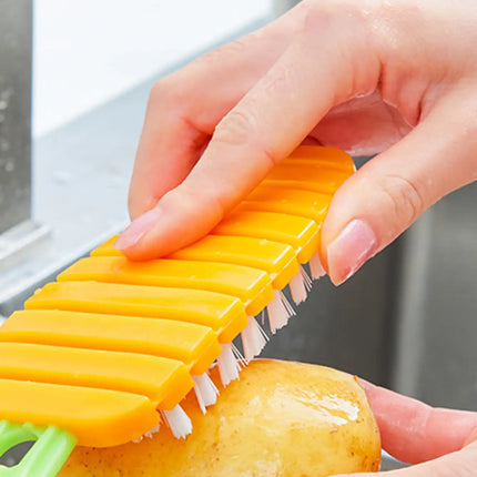 1pc-Multifunctional flexible cleaning brush for fruits and vegetables, kitchen cleaning brush for fruits and vegetables