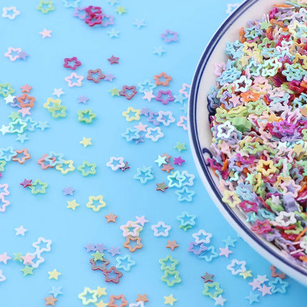 4mm 20g Stars Flower Glittering Sequins Paillettes Sprinkles For Slime Additives DIY Slime Accessories Filler Wedding Nail Art