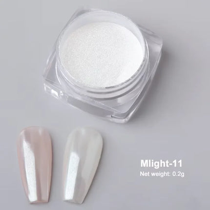 Aurora Mirror Glitter Nail Art Powder Ice Chameleon Rubbing Pigment Dust Sparkly Charm Nails Design Accessory DIY Decorations