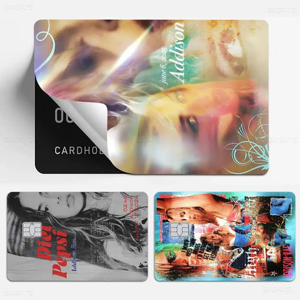 Trendy Pop Singer Addison Rae 'Diet Pepsi' New Muisc Album Anime Young Debit Card Sticker Film Case Front Tape Small Big Chip