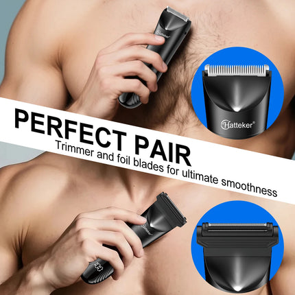 Hatteker Multi-Functional Hair Trimmer for Man Shaver Private Clip Set New Model Body Hair Removal Tool Kit