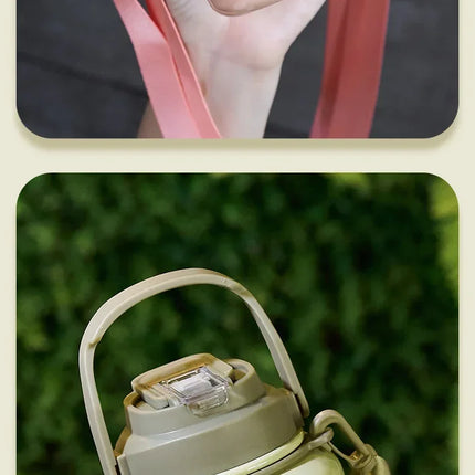 Stainless Steel Vacuum Flask, Outdoor Portable Keeps Cold and Heat, Thermal Bottles, Drinkware