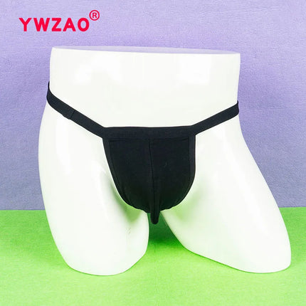 YWZAO Adult Plug Sexy Ass Gay Dildo Men's Fisting Lingerie Underwear Anus Thongs Anal Briefs Toys Panties Wide Brim Black N05