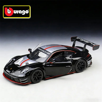 Bburago 1:24 Porsche 911 GT3 R Alloy Sports Car Model Diecast Metal Track Racing Car Vehicle Model High Simulation Kids Toy Gift