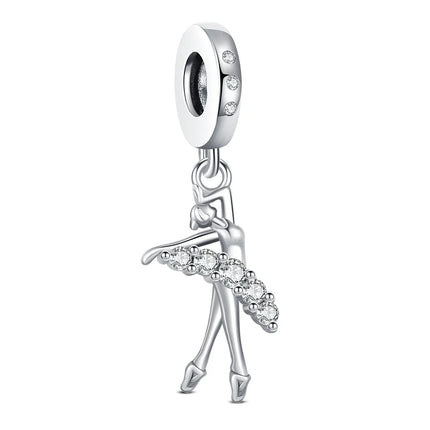 2025 Classic Ballet Pendant Fit Bracelet Diy For Women Daily Wear mermaid Cheerleading Charm Fashion Jewelry Love Birthday Gift