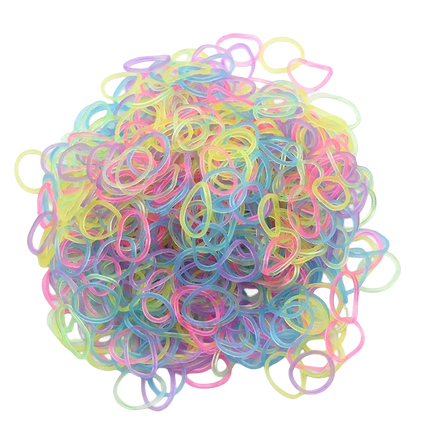 600pcs Glow in the Dark Loom Band Kit Colorful DIY Bracelet Making Set with Beads & Accessories - Perfect for Friendship Crafts