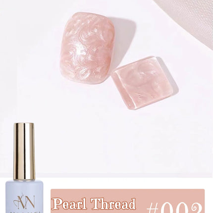 MIANEL 12ML Mother-of-Pearl Mermaid Shimmer Thread Gel Polish 2026 Spring-Summer Collection Fine Glitter Aurora Pearl Nail Art