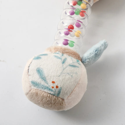 Cotton Bear Baby Rattle – Soft Crystal Material, Transparent Bell Tube, Portable Sensory Toy for Sight, Sound & Touch Gift