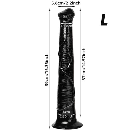 Extra Long Anal Plug Horse Dildos for Masturbating Vagina Anal Massager G-Spot Stimulator Butt Plug Adult Sex Toys for Women Men