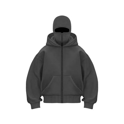 2025new  Autumn/Winter Women's Balaclava Y2K Gothic Harajuku Winter New Hooded Sportswear Women's Hooded Mask Zipper Sportswear