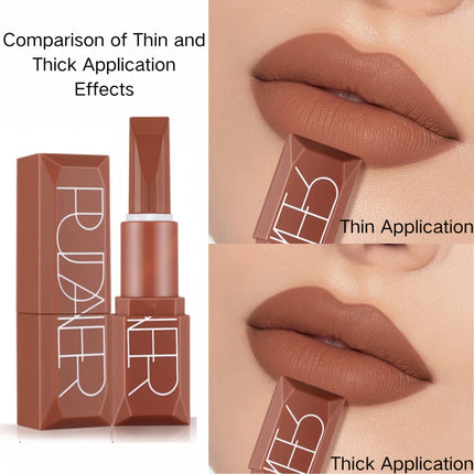 Waterproof Matte Lipstick, Long-Lasting Lip Color, Easy to Apply, High Pigment Lipstick, Suitable for All Parties and Festivals