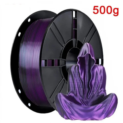 Dual Color Filament Silk PLA 1.75mm 1kg/500g/250g 3D Printer Filament High SpeedShiny PLA Multicolor Black Red Blue Bundle