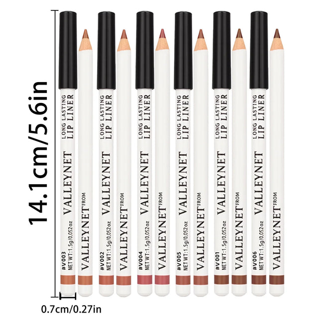 3pcs/set Lip Liner Eyeliner Set  Long Lasting Matte Waterproof Lipstick Lip Liner Women's Lip Makeup, Matte Lip Liner