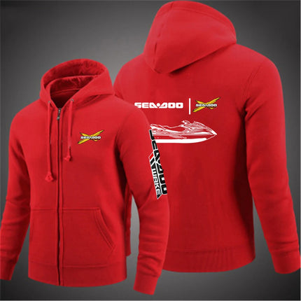 2025 Comfortable Jacket Spring And Autumn Fashion Zipper Hoodies Man's Sea Doo Seadoo Moto Logo Print Pullover Hooded Coat