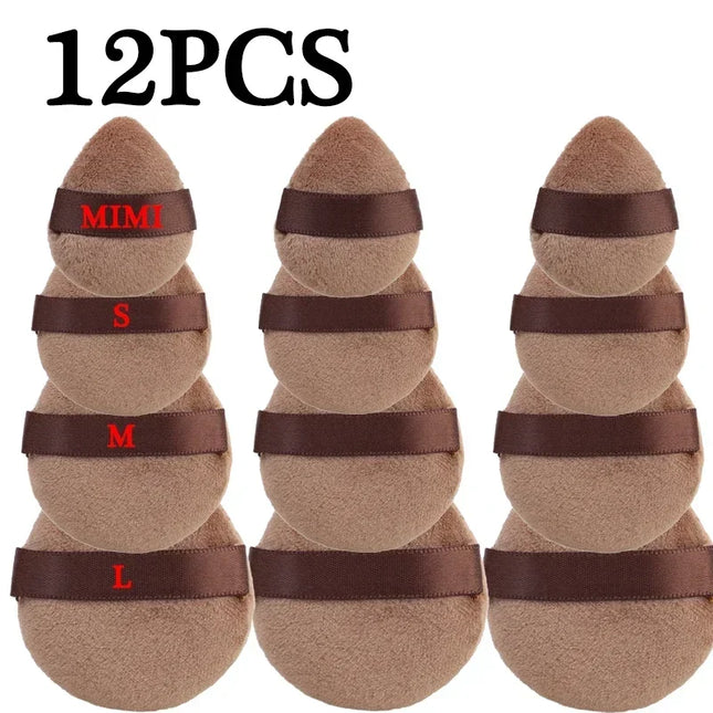 Dual Use Powder Puff Triangle Cosmetic Puff Soft Makeup Sponge for Face Eye Contouring Washable Velvet Puffs Make Up Accessories