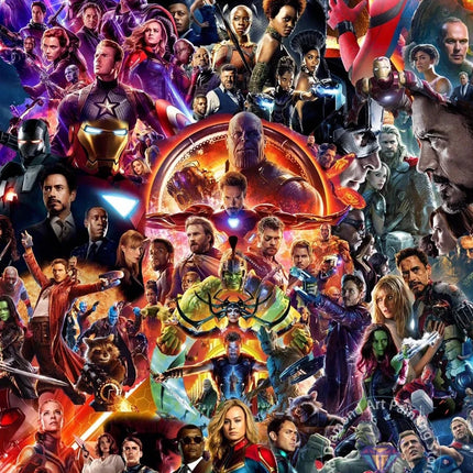 Marvel Avengers Iron Man Diamond Photography Backdrop Superhero Kid Children Boys Gifts Home Decor Wall Customization Background